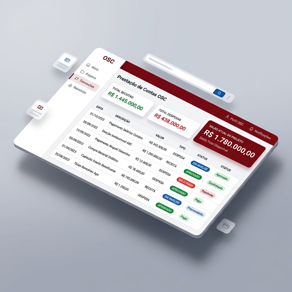 Prestação de Contas Dashboard